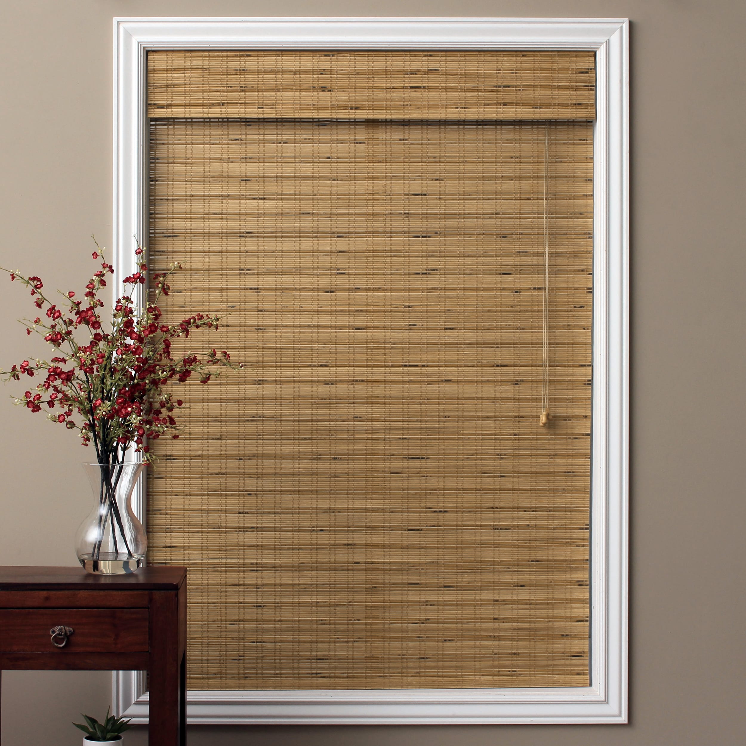 Shop Arlo Blinds Tuscan Bamboo Roman Shade With 54 Inch Height On Sale Free Shipping On 8511