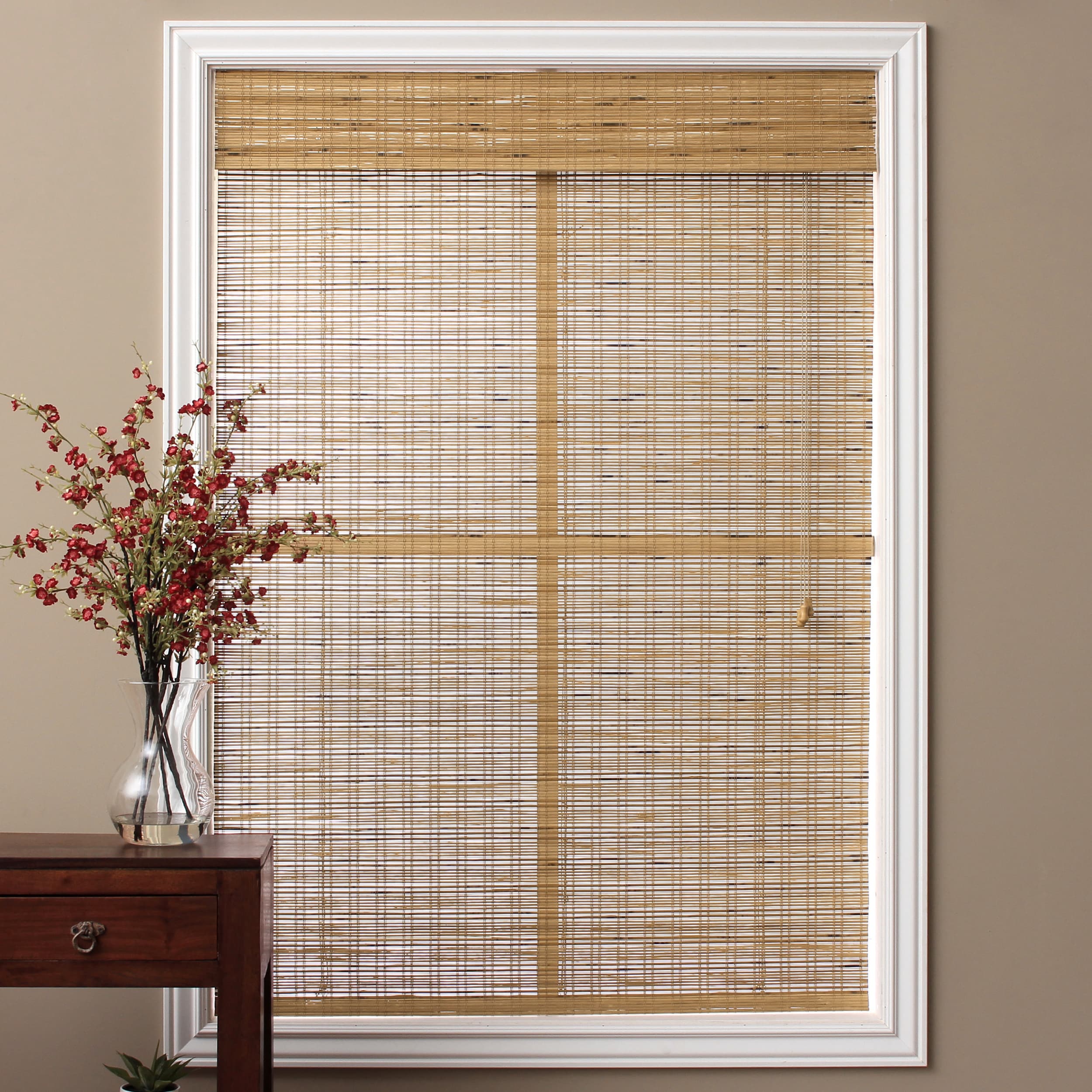 Tuscan Bamboo 98 inch Long Roman Shade