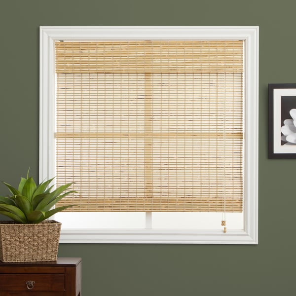 Petite Rustique Bamboo 98 inch Long Roman Shade   Shopping