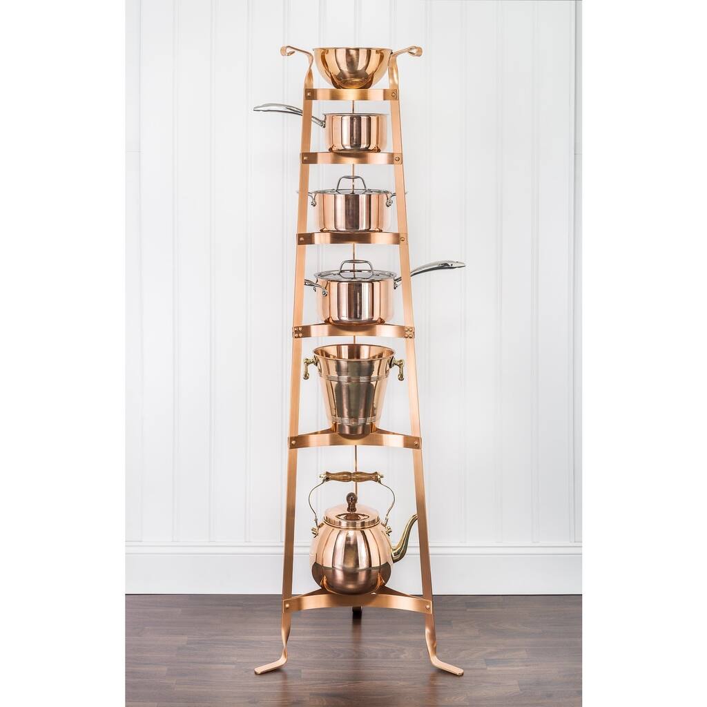 60.5" Steel Cookware Stand w/ 6 Shelves and Your Choice of Finish