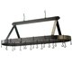 Shop Old Dutch Oval Hanging Pot Rack with Grid & 24 Hooks - Free