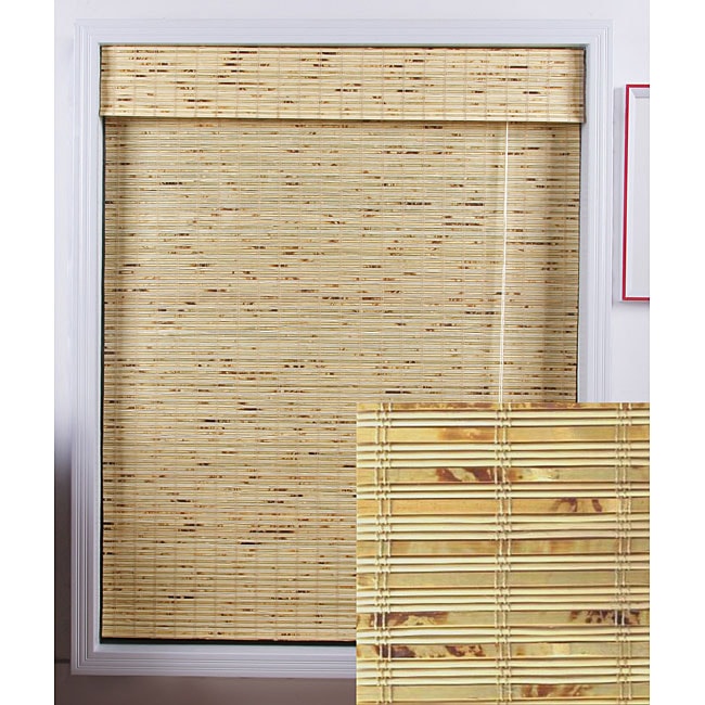 Arlo Blinds Petite Rustique Bamboo Roman Shade (52 in. x 74 in.)