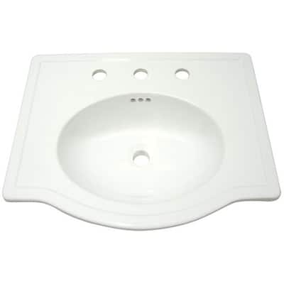 Londonville Surface-mount China Sink Bowl