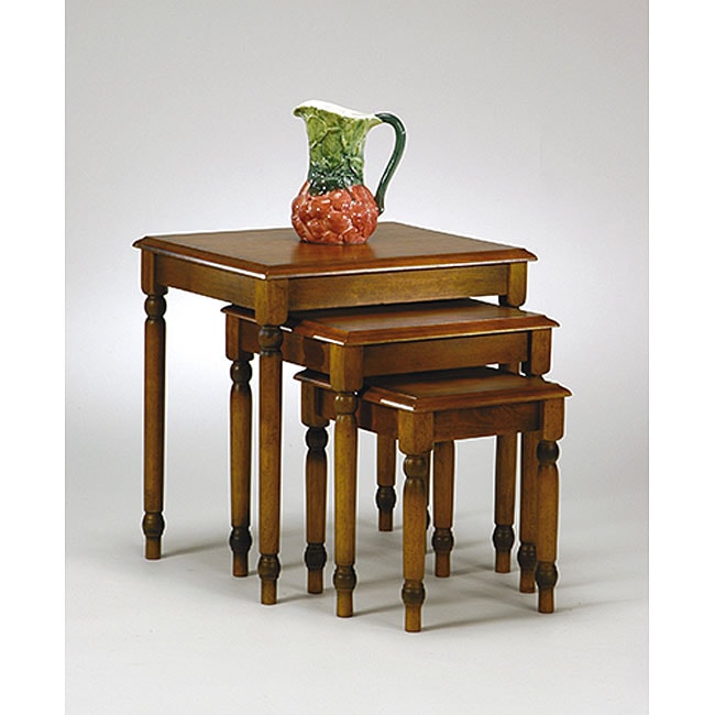 Office Star Knob Hill 3 piece Nesting Table Set