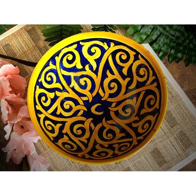 Sunswirl Extra Large Ceramic Bowl (Morocco)