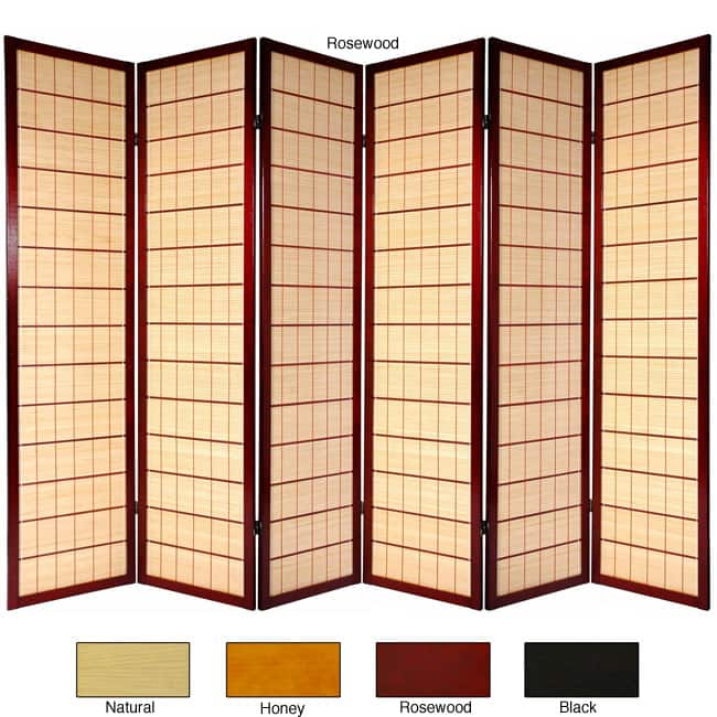 Handmade Wooden Kimura 6-panel Room Divider