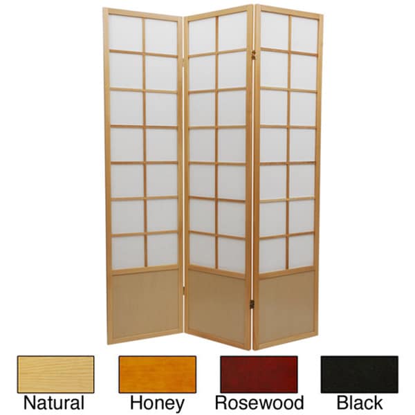 Wood and Rice Paper 6 foot 5 panel Zen Room Divider (China) ORIENTAL FURNITURE Decorative Screens