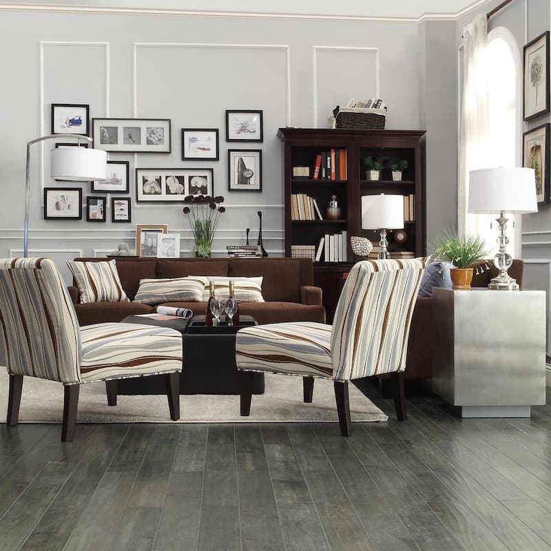 Montrose Faux Dark Brown Leather Storage Ottoman by iNSPIRE Q Classic