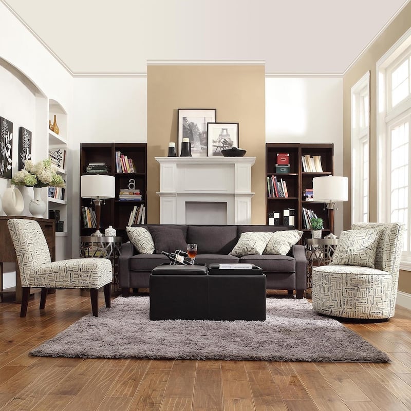 Montrose Faux Dark Brown Leather Storage Ottoman by iNSPIRE Q Classic