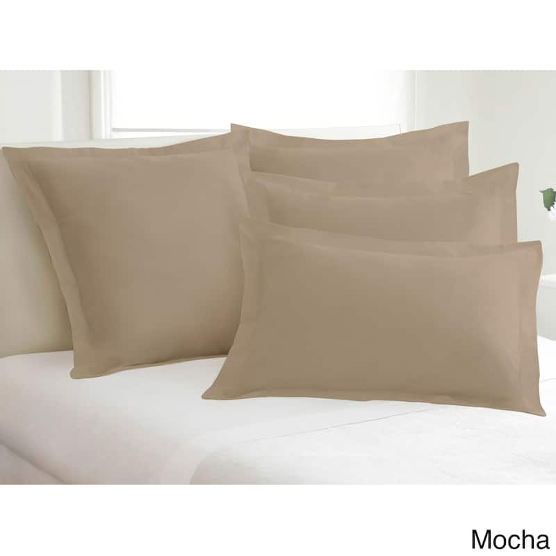 Cotton Blend Poplin Tailored Decorative Pillow Shams (Pack of 2)