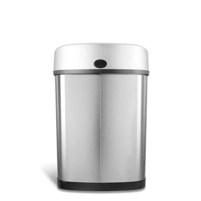 NINESTARS Stainless Steel 11.1-gallon Motion Sensor Trash Can DZT-42-9