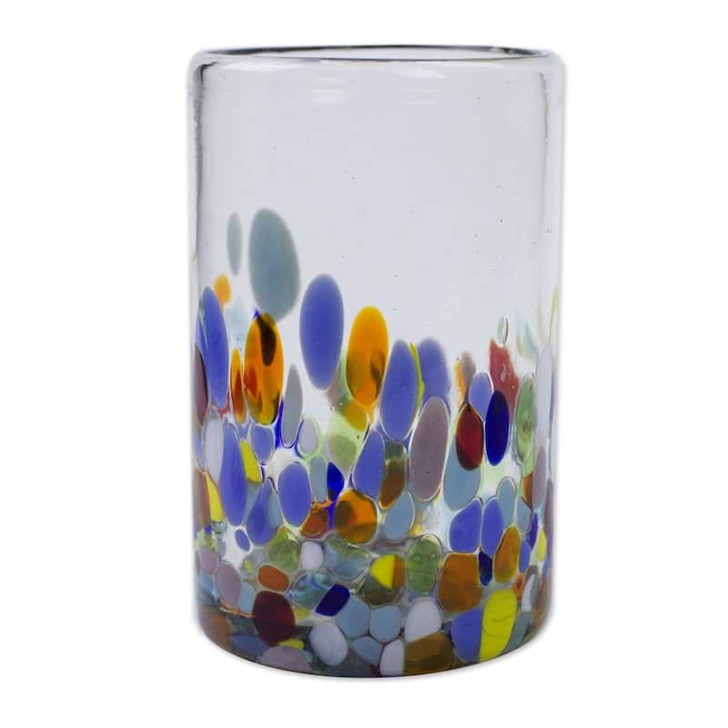 Confetti Multicolor Tumblers Set of 6 Glasses
