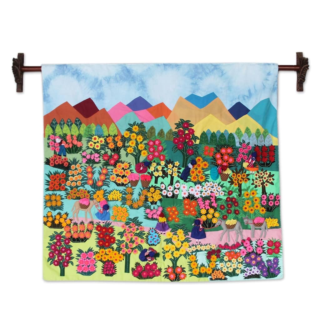 Botanical Garden Applique Wall Hanging