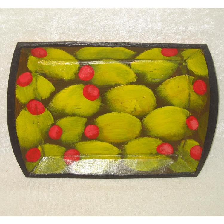 Handmade Wood Extra small Olive Tray (El Salvador)  