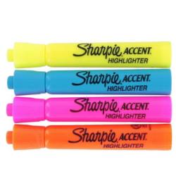 Sharpie Accent Fluorescent Assorted Color Highlighters (Pack of 12)
