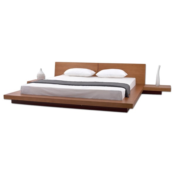 shop fujian 3-piece king-size platform mid-century style bedroom set