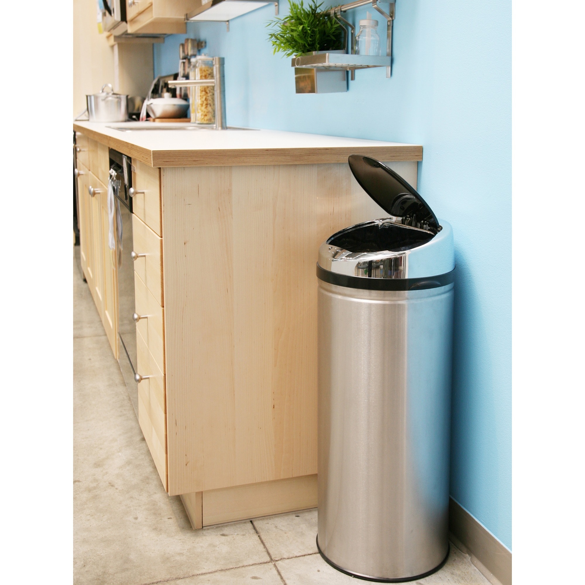 iTouchless NX 13-Gallon Automatic Touchless Trash Can 