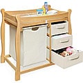 Natural Changing Table with Hamper and Three Baskets