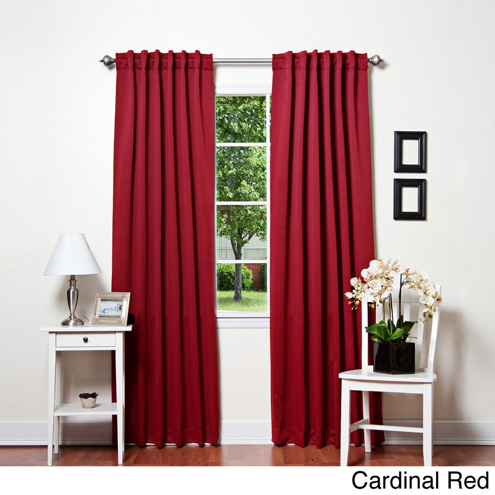 Thermal Rod Pocket 95 inch Blackout Curtain Panel Pair