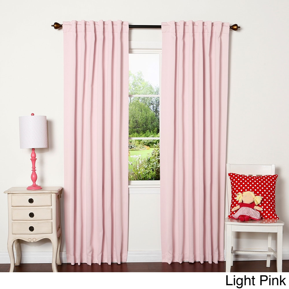 Thermal Rod Pocket 95 inch Blackout Curtain Panel Pair