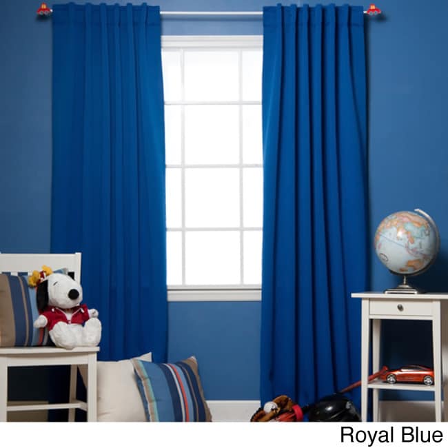 Thermal Rod Pocket 95 inch Blackout Curtain Panel Pair