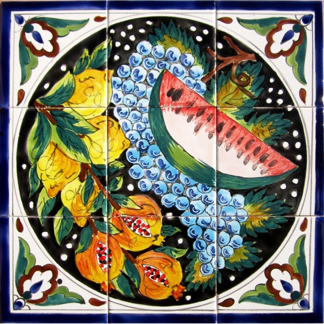 Mosaic Kitchen Wall Art 9 tile Ceramic Mural