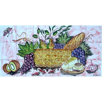 Decorative Kitchen Backsplash 18 Ceramic Tile Mosaic Wall Mural Overstock 3825383