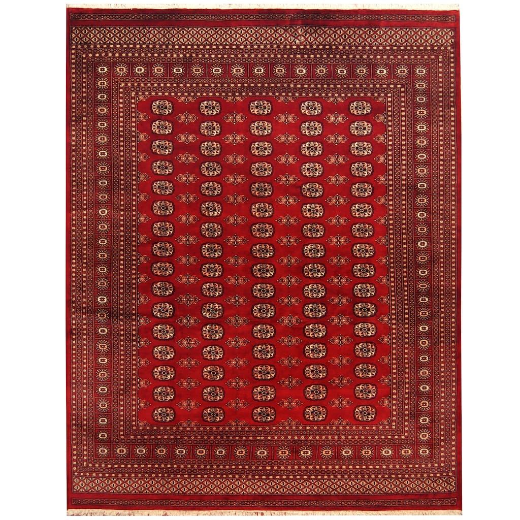 Handmade Bokhara Wool Rug (Pakistan) - 8' x 10'