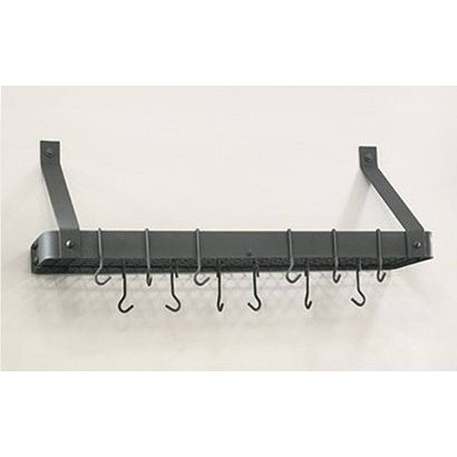 Graphite Pot Rack with 12 Hooks