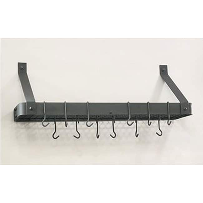Graphite Pot Rack with 12 Hooks