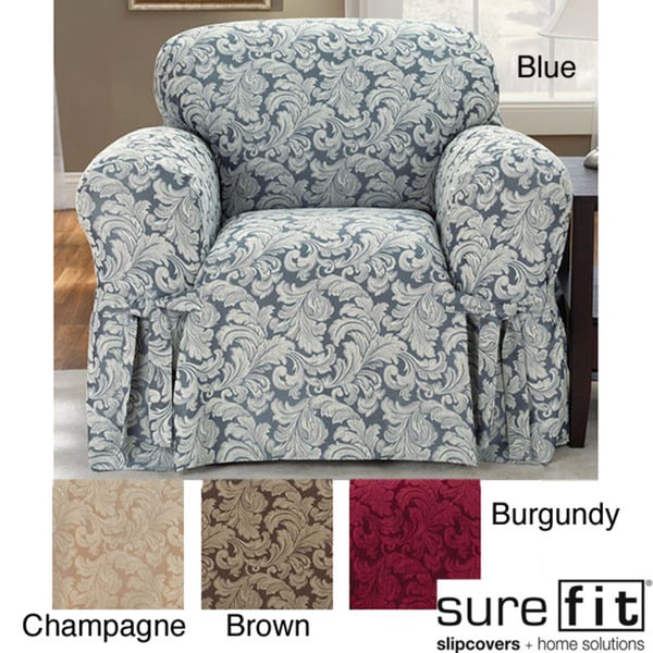 Scroll Chair Slipcover Sure Fit Chair Slipcovers