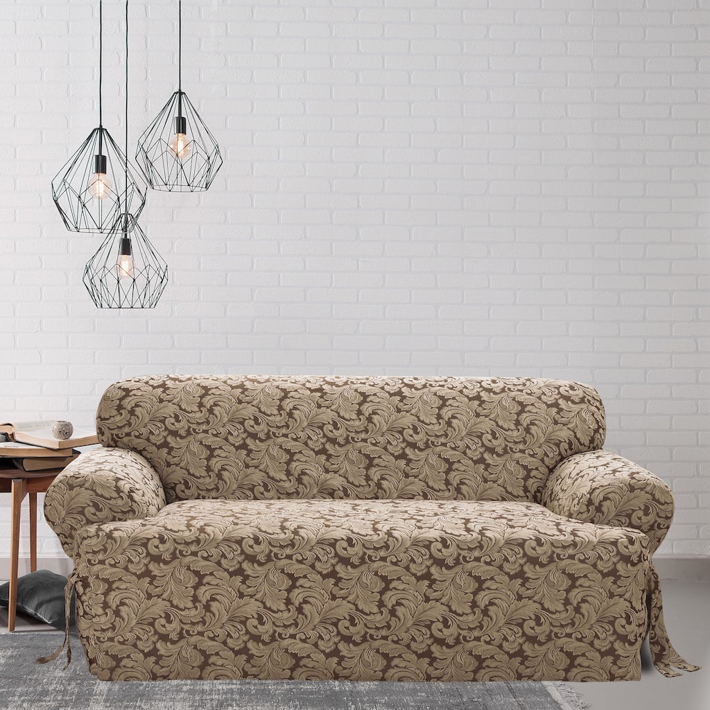 Scroll T-cushion Sofa Slipcover