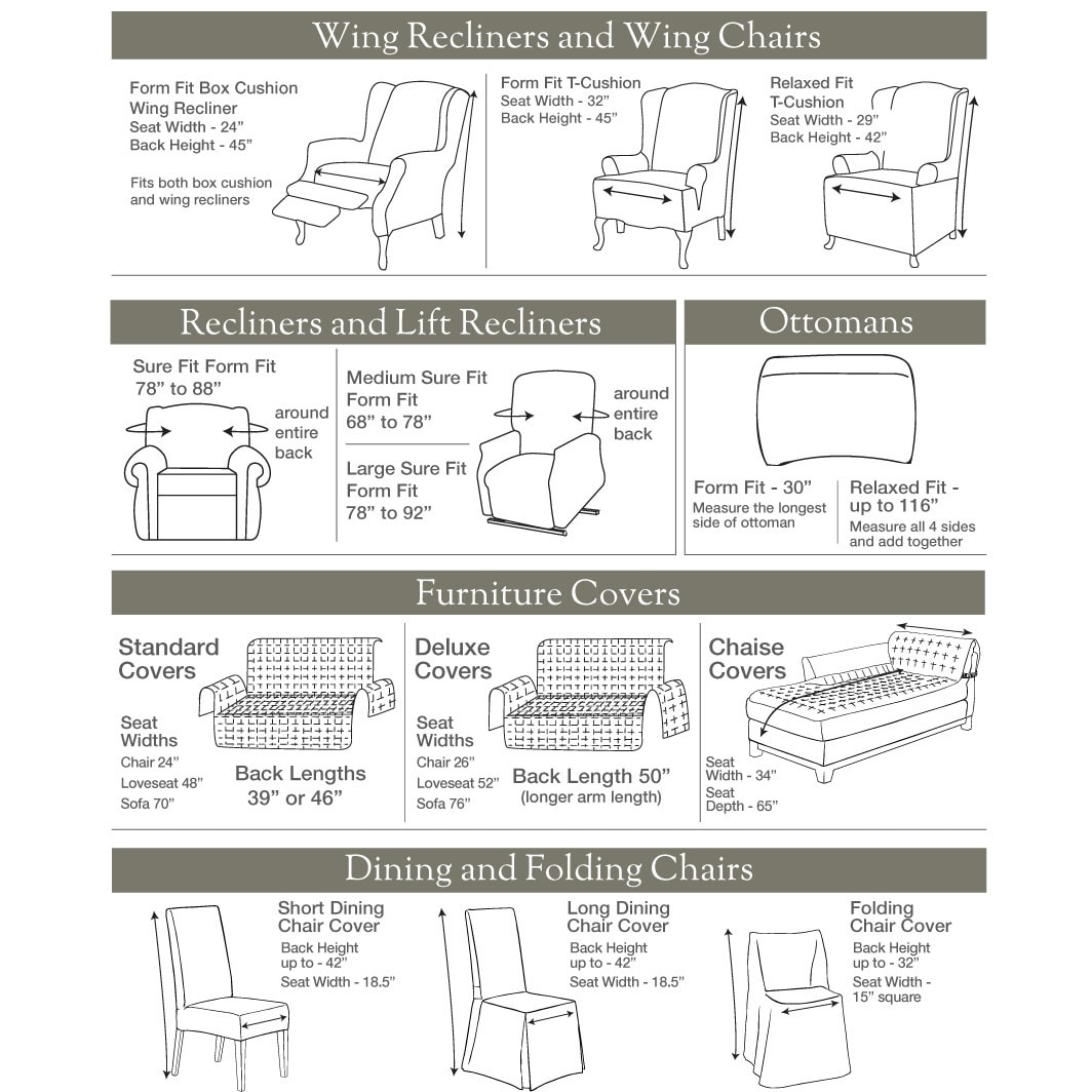Shop Sure Fit Royal Diamond Stretch Wing Chair Slipcover