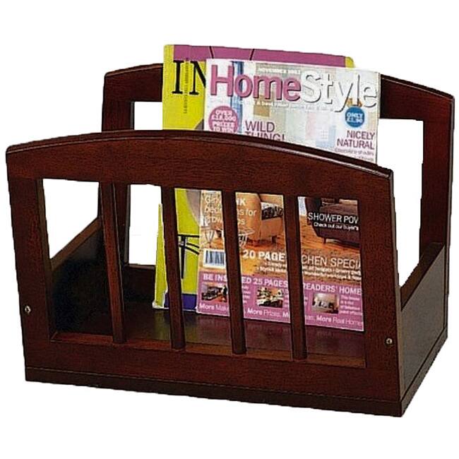 Classic Wood Magazine Rack