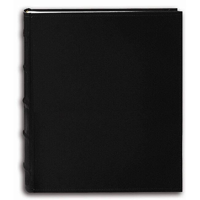 Pioneer Sewn European Bonded Black Leather Bookbound Bi-directional Memo Albums (Set of 2)