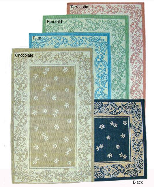 Paisley Floral Indoor/ Outdoor Rug (710 X 112)