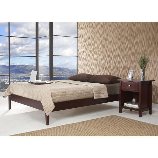 Domusindo Tapered Leg King size Platform Bed Auburn Size King