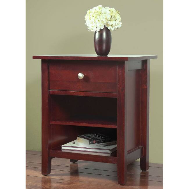 Contemporary Shaker 1-drawer Nightstand
