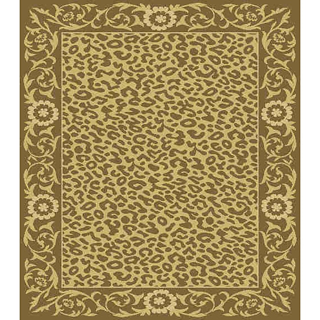 Kenya Indoor/ Outdoor Area Rug (2 X 76) (BrownPattern BorderMeasures 0.25 inch thickTip We recommend the use of a non skid pad to keep the rug in place on smooth surfaces.All rug sizes are approximate. Due to the difference of monitor colors, some rug c