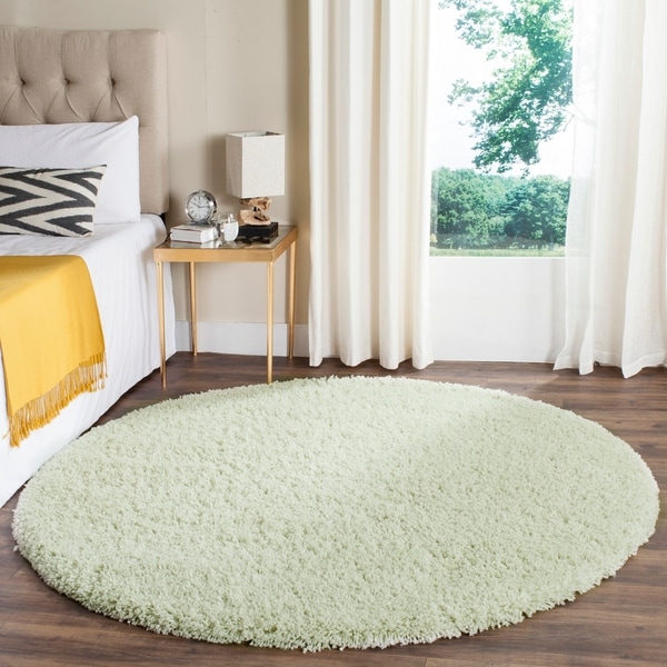 Shop Safavieh Classic Plush Handmade Super Dense Lime Green Shag Rug