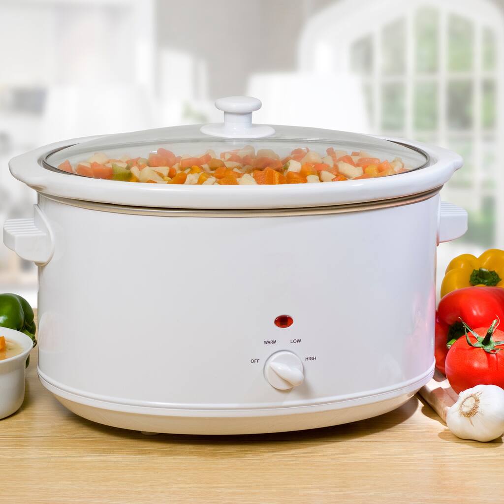 Oval Electric 8.5-quart Stoneware Slow Cooker
