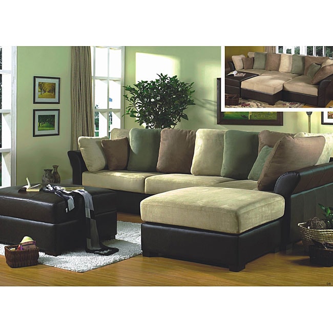 Brittany 4 Piece Sofa Chaise Ottoman Set