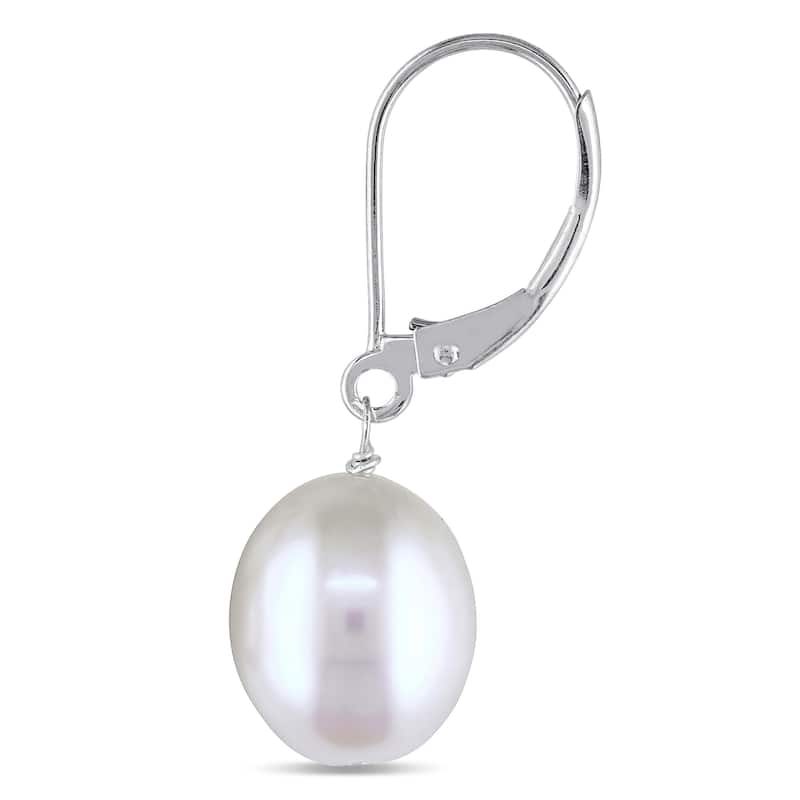 Miadora 14k Gold Rice Cultured Freshwater Pearl Earrings (8.5-9 MM)