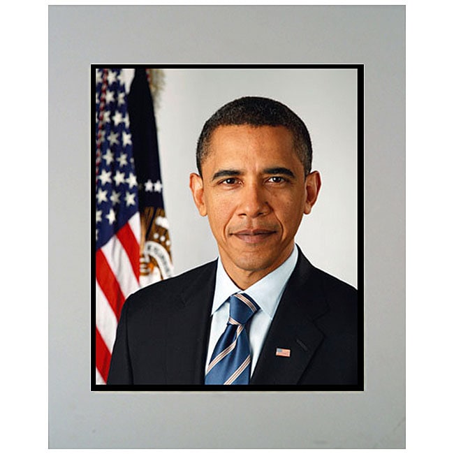Obama Presidential Photo 11x14 Matted Photo