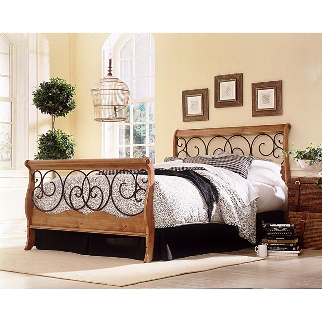Fashion Bed Group Dunhill Full size Bed And Frame Oak Size Full