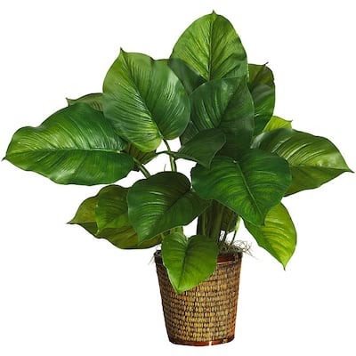 Large-leaf 29-inch 'Real Touch' Philodendron Silk Plant