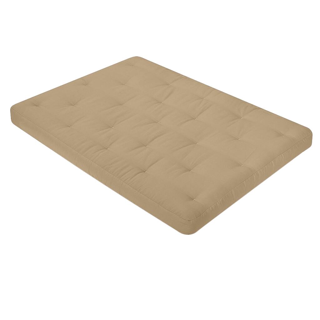 Loft 6-inch Cotton/ Foam Futon Mattress w/ Microfiber Cover (Queen Size)
