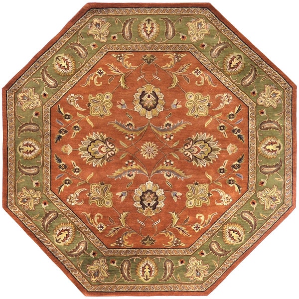 Hand Tufted Camelot Collection Wool Area Rug (8' Octagonal) Free