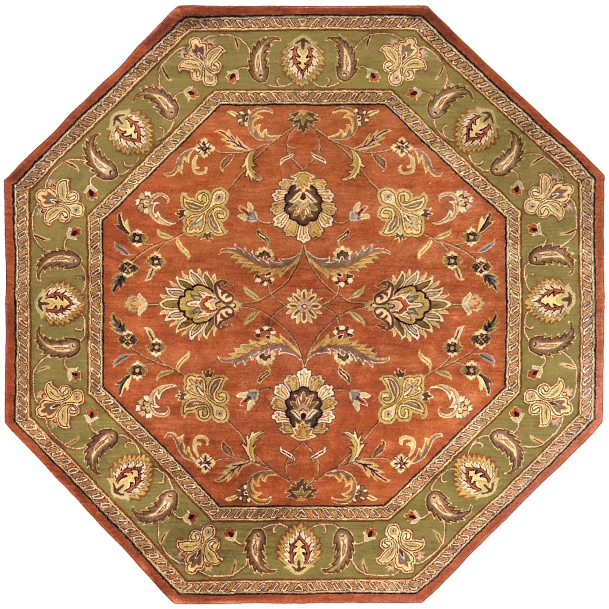 Hand Tufted Camelot Collection Wool Rug (8 Octagonal)