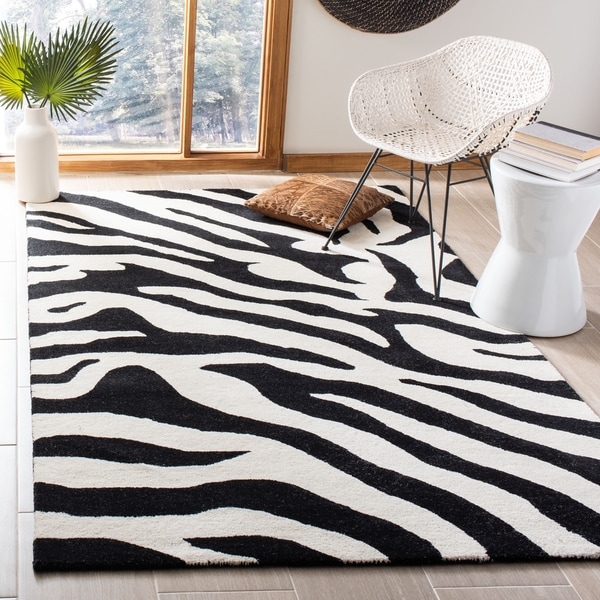 Safavieh Handmade Soho Frantzeska Zebra N.Z. Wool Rug